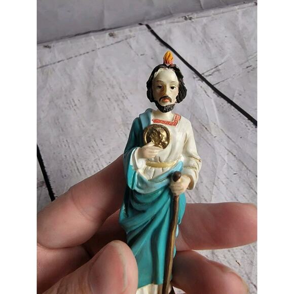 st jude vintage resin figure statue - Picture 2 of 7